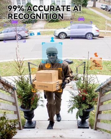 Відеодзвінок CPVAN з Wi-Fi, 2K HD камера, бездротовий, з PIR-датчиком руху, 2-сторонній аудіо, підтримка Alexa, SD-карта та хмарне сховище