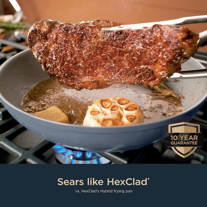 Набір посуду Ninja Ceramic Pro CW39010GN, 10 предметів, керамічне покриття, антипригарний, для всіх плит (включаючи індукцію), зелений