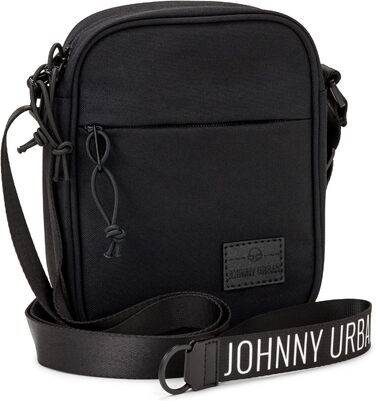Сумка через плече Johnny Urban чоловіча та жіноча маленька бежева - Luis - Маленька сумка через плече для відпочинку та відпустки - спортивна сумка через плече - водовідштовхувальна чорна