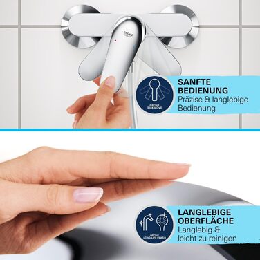 Змішувач для ванни Grohe Start, накладний, хром, з інструментом, 24206002