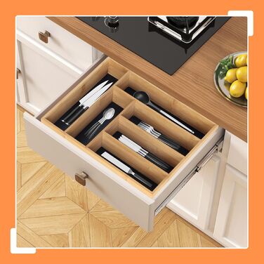 Скринька для столових приборів Relaxdays з бамбука