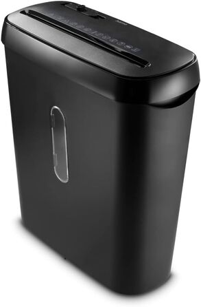 Електричний шредер для документів Hama, професійний, для дому та офісу, 6 листів, безпека 2 (DSGVO), 8 л, безпосередній завантаження