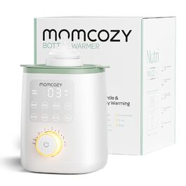 Momcozy Нагрівач для пляшечок Momcozy Nutri-Flaschenwärmer - 9-в-1 з точним контролем температури, нічним світлом, швидким нагрівом та автоматичним вимкненням. Сумісний з усіма пляшками.