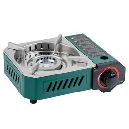 Портативний газовий набір для кемпінгу Onlyfire Klein з кейсом, 2000W, Piezo-запалювання, для походів та подорожей на автодомі, зелений