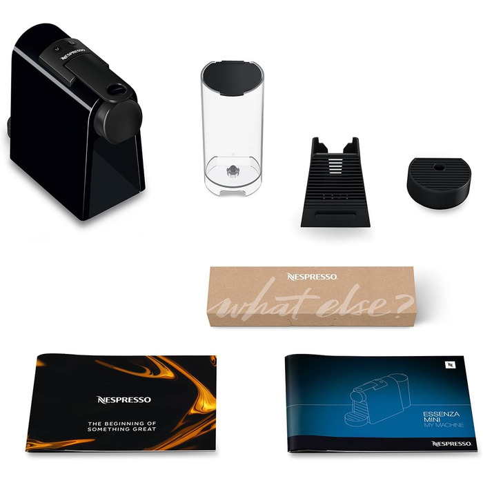 Кавомашина Nespresso DeLonghi Essenza Mini EN85.R чорного кольору