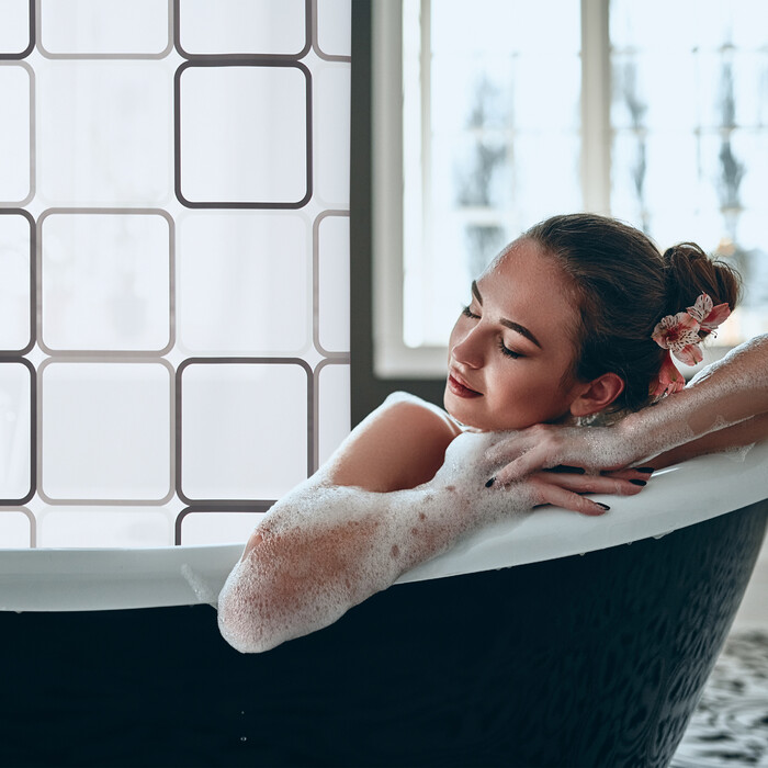 Relaxdays Завіса для душу SQUARE