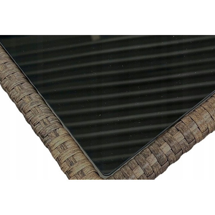 Комплект садових меблів NM-08 MTG, техноротанг, світло-коричневий