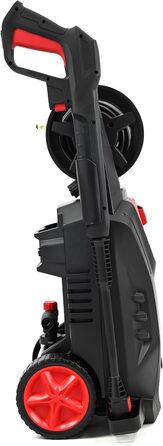 Високотискний мийник LEHMANN Hudson з алюмінієвим насосом, 1800 Вт, макс. 220 бар, продуктивність 450 л/год, комплектація: щітка для тераси, піногенератор, щітка для дисків, ідеальний для миття автомобілів