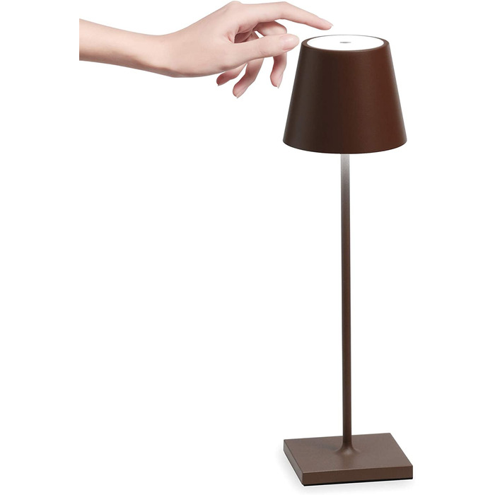 Zafferano Poldina Pro Mini - Бездротова LED-лампа для дому та вулиці, білий колір, регулювання яскравості, 30 см