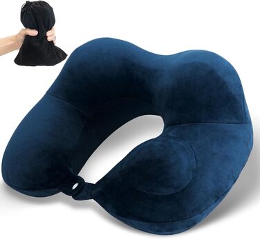 Надувна подушка для шиї Huphant синя