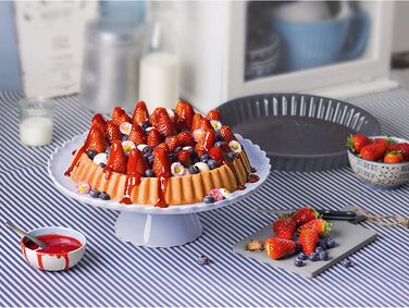 Набір форм для випічки Kaiser La Forme Plus: форма для випічки з дном 28 см та кругла форма знімного дна 26 см, з емальованим покриттям, антипригарна, для пирогів