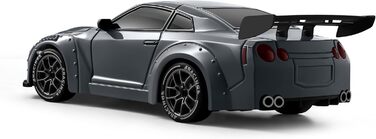 RC Drift Car ACAMMZAR 1:24, 4WD, 20 км/год, з LED підсвіткою, 2 акумулятори, для дітей та дорослих (S815 Сірий)