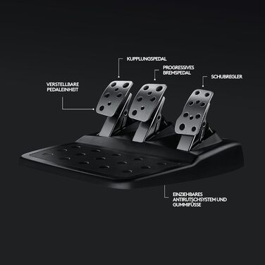 Logitech G29 Driving Force Racing Wheel - Ігровий кермо з Force Feedback для PS5, PS4, PC, Mac. Чорний