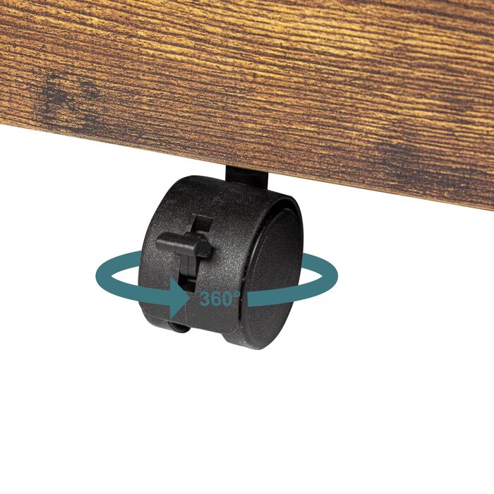 Роликовий контейнер Relaxdays з висувними шухлядами та полицями для документів