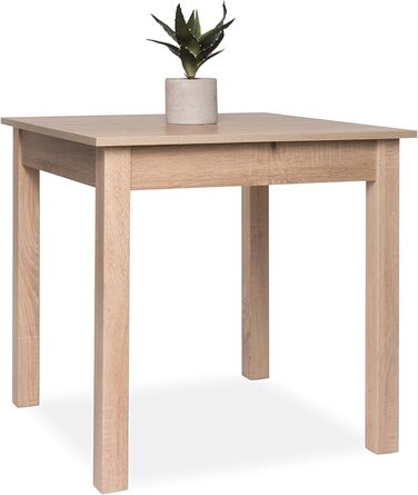 Обідній стіл Inter Trade Corporation Küchentisch: білий (Sonoma Eiche), 80-120 x 80 см, з висувною панеллю