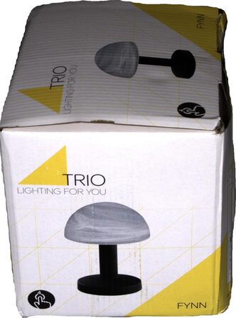 Настільна лампа Trio Leuchten LED, матова латунь, біле скло, в т.ч. E14 LED, сенсорна функція, висота 21см