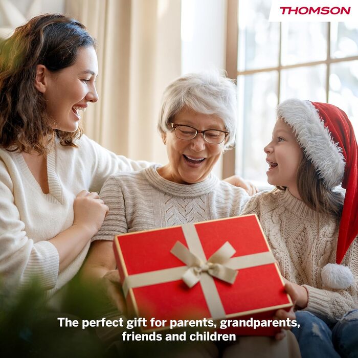 Рамка для фото Thomson Fotorahmen 15 дюймів біла – FHD IPS сенсорний екран, 32 GB, Wi-Fi, поворот, підтримка iOS/Android