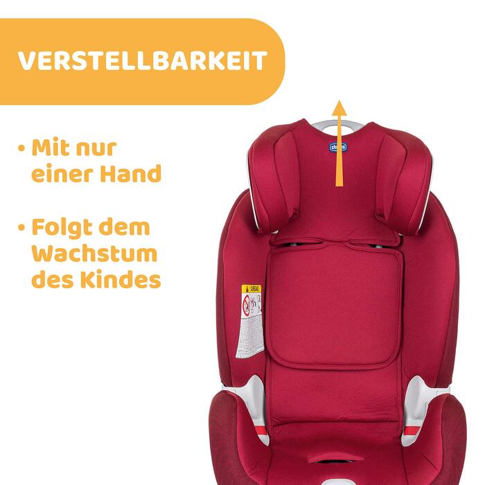 Автокрісло Chicco Seat Up 012 0-25 кг з ISOFIX, група 0/1/2 для дітей 0-6 років, зі вставкою для новонароджених, регульованим підголівником, м'якою оббивкою, Red Passion Red Passion