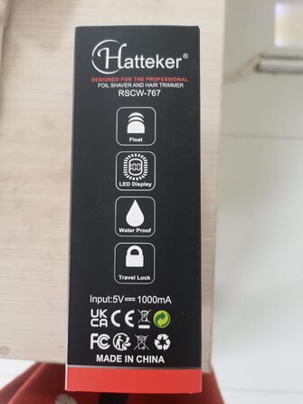 Електробритва Hatteker Foil Shaver Bald Head Shaver для чоловіків, точний тример, водонепроникний