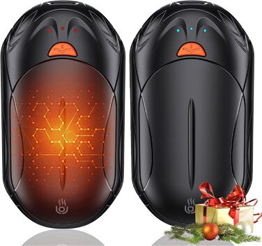 Електричні грілки для рук 2 шт. 6000mAh, перезаряджаються, USB, 3 режими нагріву, для спорту, кемпінгу та гольфу взимку