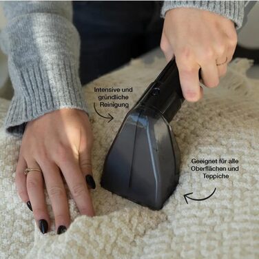 Вашорка для килимів та м'яких меблів - Fleckenreiniger 650W, 1.4L, сірий/блакитний