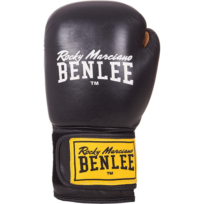 Боксерські шкіряні рукавички BENLEE (1 пара) 12 унцій чорні