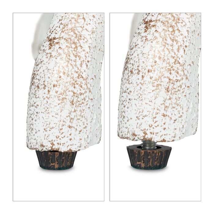 Relaxdays Садовий лавки Rosen білий-бронзовий