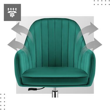 Офісне крісло Mark Adler Future 5.2 Black - регульоване, з підлокітниками, для дому та офісу | Макс. навантаження 130 кг | Тканина 