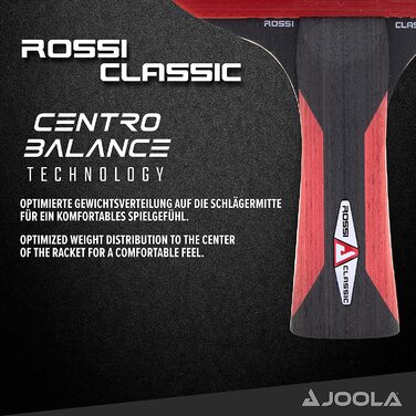 Тенісна ракетка JOOLA 54200 ROSSKOPF Classic 2 мм червоно-чорна