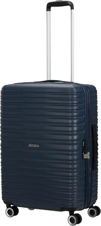 Набір валіз American Tourister Aerotech (3 шт.): ручна, середня, велика, розширювана, з TSA-замком, блакитний (Металевий Navy)