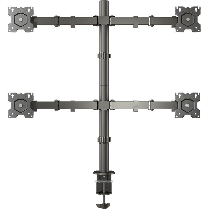 Кріплення для моніторів ONKRON D421E-B (4 монітори, 13-32 дюйми, до 8 кг, VESA 75x75-100x100)