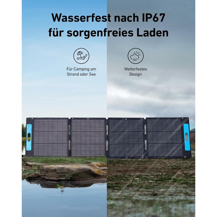 Anker SOLIX Портативна електростанція, 1200W (1600W пікова потужність), 768Wh LiFePO4 акумулятор, для кемпінгу, подорожей, RV, резервне живлення (сонячна панель опційно)