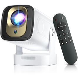 Beamer 4K HY260pro: Портативний проєктор з Wi-Fi 6, Bluetooth 5.4, Android TV, 180° обертанням, 18000 люмен, 5W динамік для дому та відпочинку