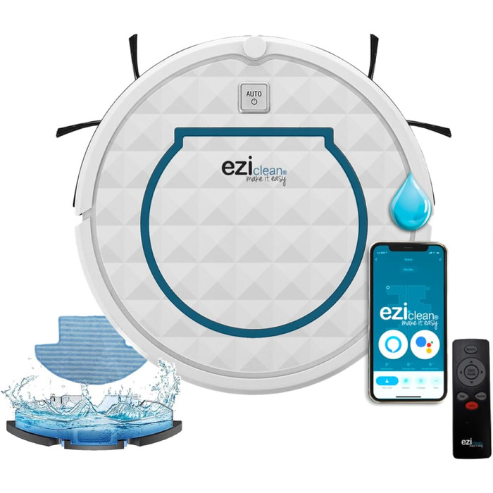 Робот-пилосос EZICLEAN Aqua iMap A150, пластиковий