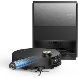 Робот-пилосос Dreame Aqua10 Roller: потужність 30000Pa, самоочищення, автоматичне випорожнення, керування голосом, чорний