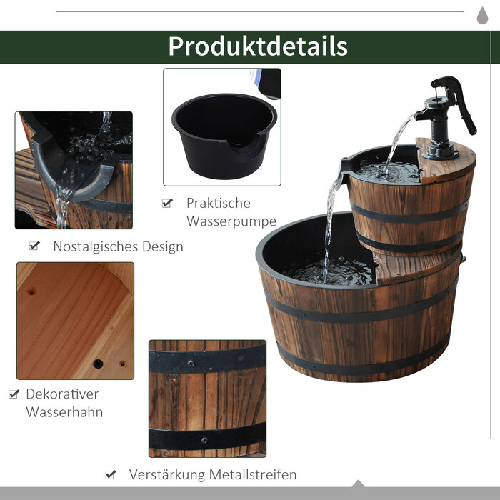 Двоярусний садовий фонтан 