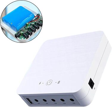 Mini USV 13200mAh з живленням від акумулятора для роутера: 5V, 9V, 12V, 19V