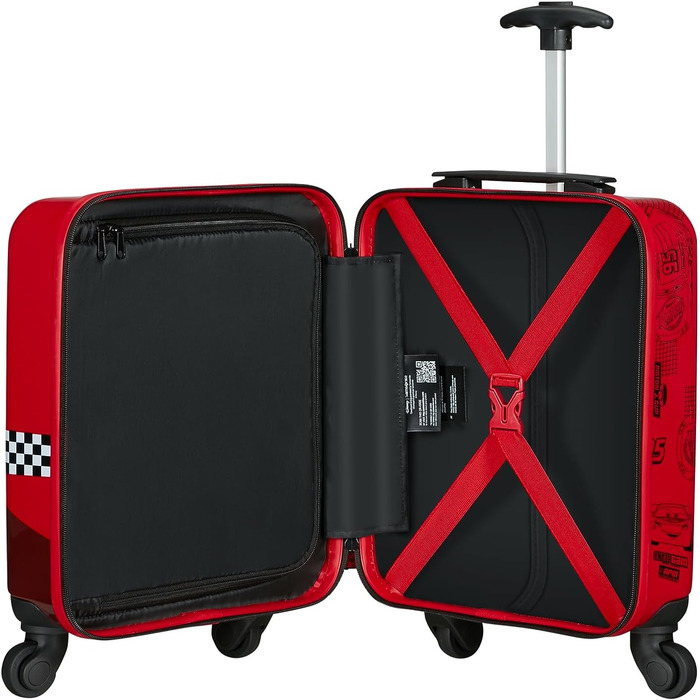 Дитяча валіза Samsonite Spinner XS 23,5 л 33x20x45 см з машинками червона