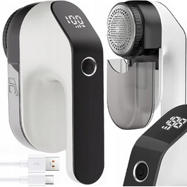 Електричний фетровий роликовий збирач ворсу LTC B95 для текстилю, одягу, диванів (білий/золотий)