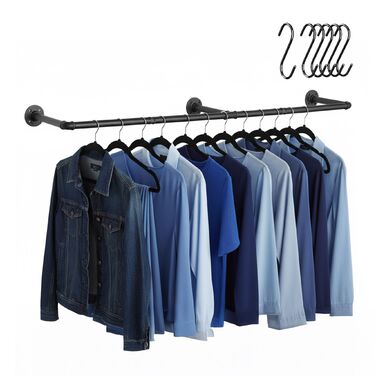 Relaxdays Промислова вішалка для одягу на стіну