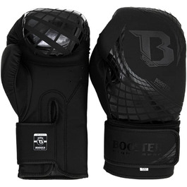 Боксерські рукавички Booster Fightgear Cube Black - боксерські рукавички для боксу Кікбоксинг спаринг Муай Тай 14 унцій