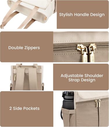 Жіночий рюкзак LOVEVOOK: компактний, водонепроникний, для ноутбука 15.6