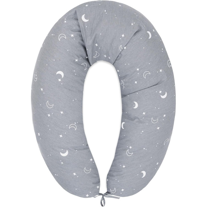 Подушка для сну на бік для малюків Totsy Baby 190 см - подушка для вагітних, м'яка, з муслінової тканини, сертифікат Oeko-Tex