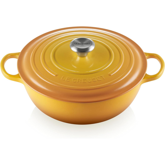 Каструля Le Creuset Signature з чавуну, 28 см, 4.9 л, для всіх плит, включаючи індукційну, Nectar