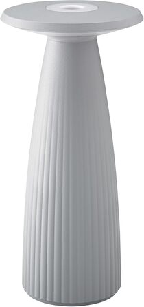 LED лампа SIGOR Nuflair на акумуляторі з вазою для квітів, IP54, 24 см, 12 годин роботи, сірий колір