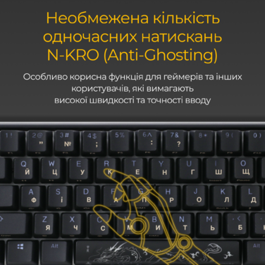 Механічна клавіатура Ducky One 3 SF Cherry MX Red RGB Black UA