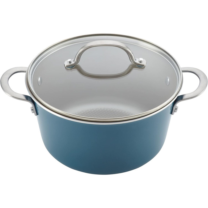 Набір посуду Ayesha Curry Home Collection, 9 предметів, антипригарне покриття, колір Twilight Teal (блакитно-зелений)