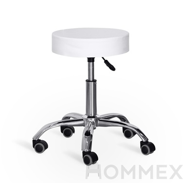 Крісло для майстра Hommex Melisa White (H-115 White MR)