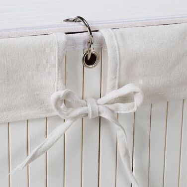 Кошик для білизни Relaxdays з бамбука та кришкою