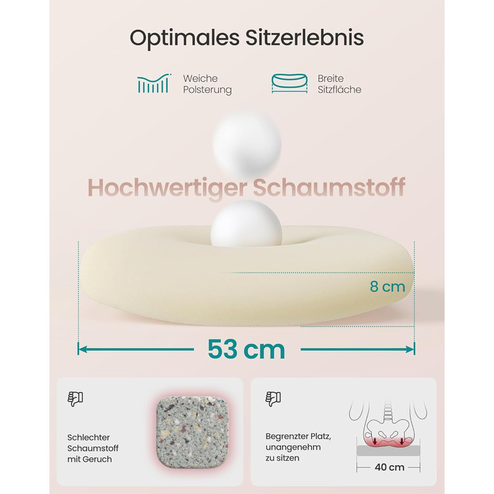 Офісне крісло SONGMICS з ергономічною спинкою та підлокітниками, сітка, підтримка попереку, функція гойдання, ширина сидіння 53 см, для офісу, спальні, студентів, пастельно-рожевий, без підголівника OBN037R01